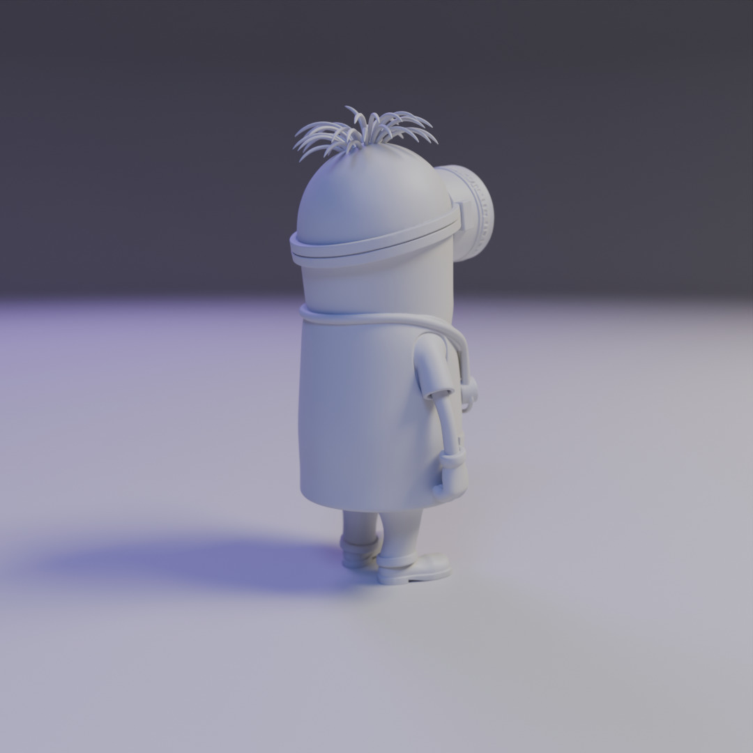 minion doctor 3D print model_14