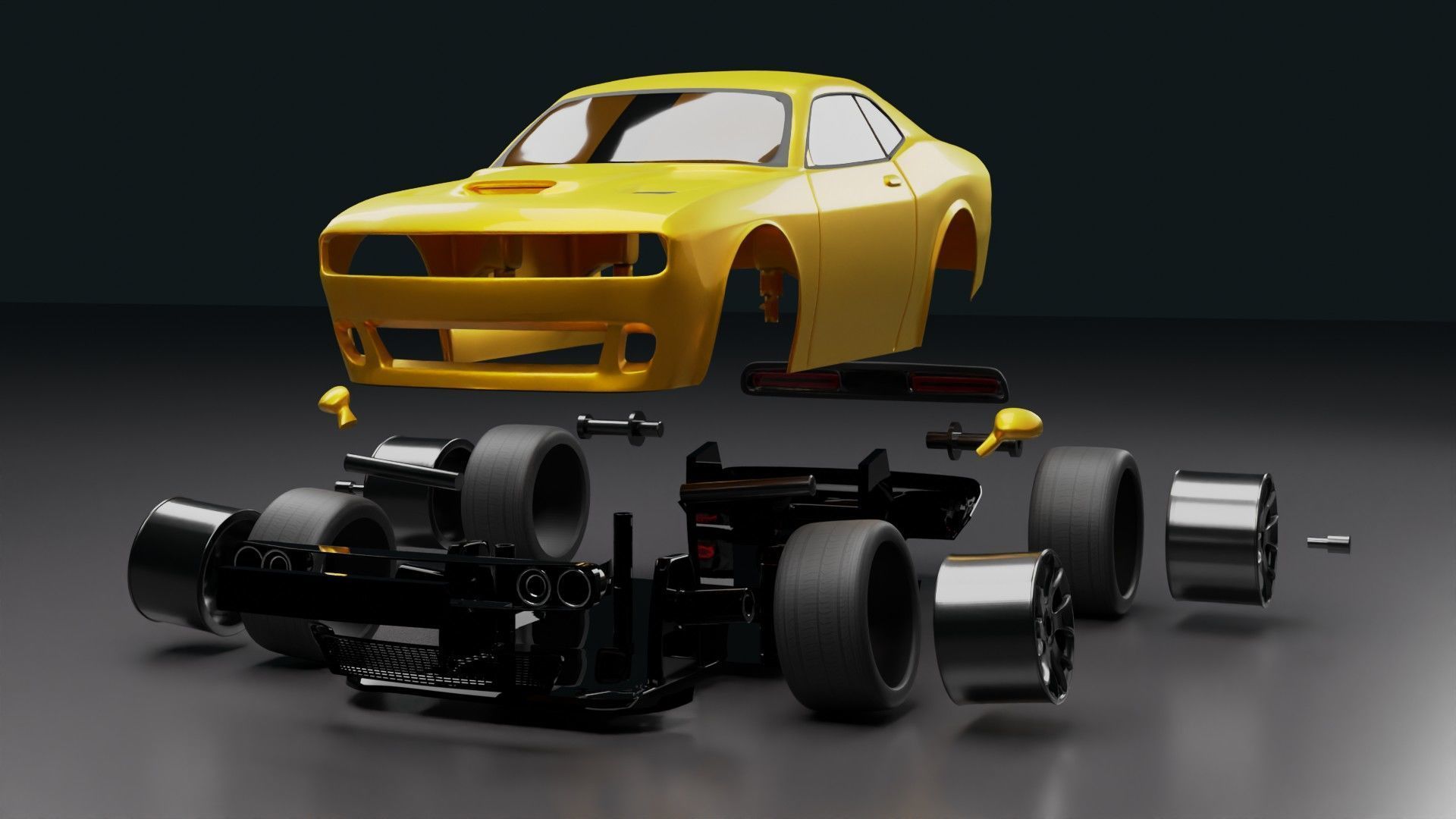 3D Print-Ready Dodge Hellcat Hotwheels Free 3D print model_8