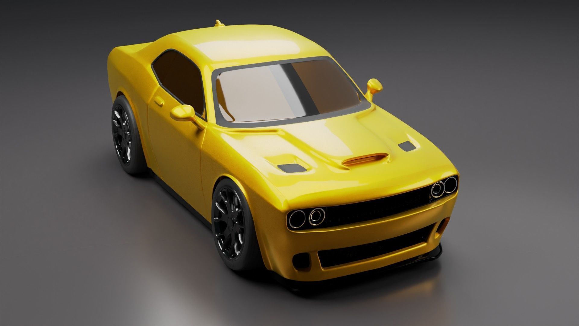 3D Print-Ready Dodge Hellcat Hotwheels Free 3D print model_3