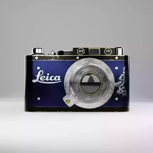 Photoreal  Game-Ready Leica Vintage Camera Low-poly 3D model