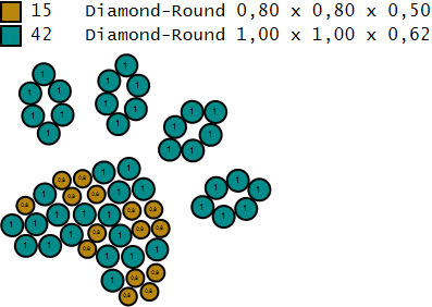 Paw print shape Pendant 3D print model_3