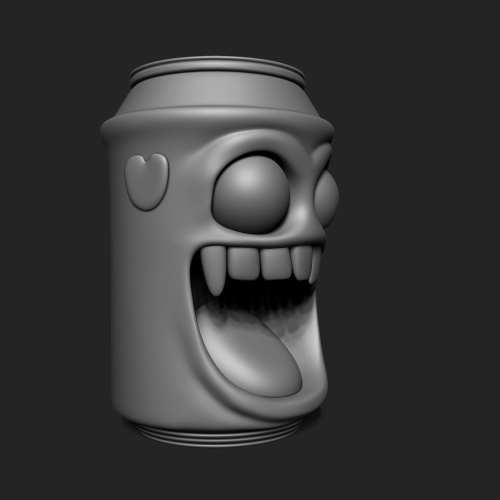 Can Monster 3D print model_5
