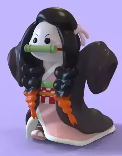 NEZUKO KAMADO CHIBI FROM DEMON SLAYER - PARTS AND COMPLETE