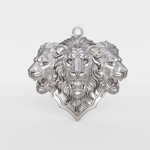Lions pride pendant 3D print model