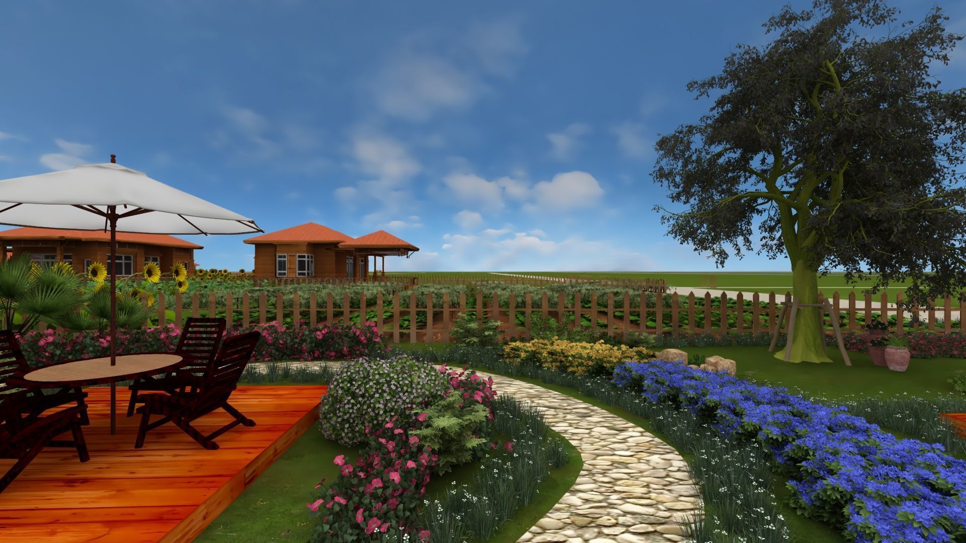 Village View 3D model_1