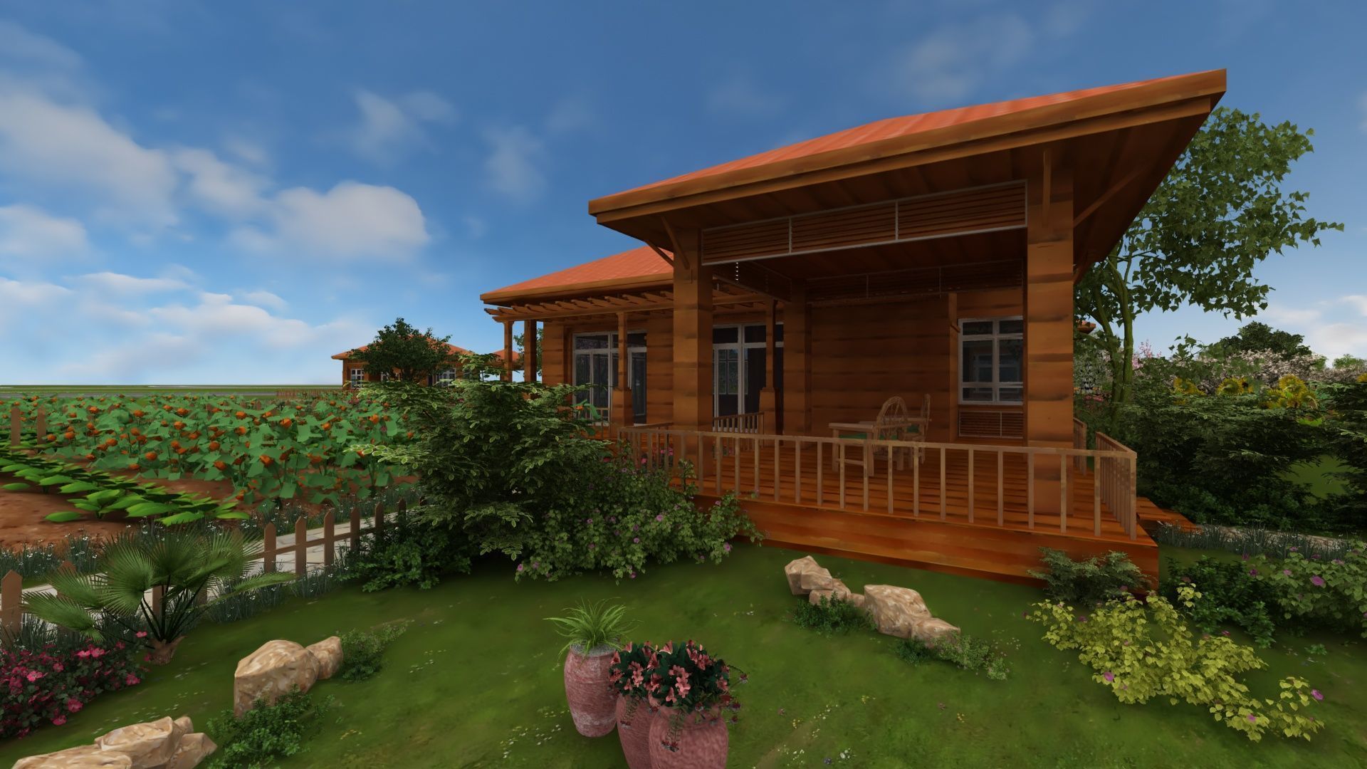 Village View 3D model_2