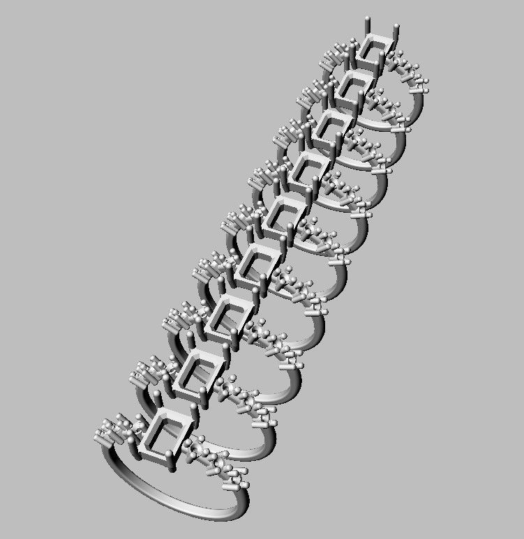 Emerald Gemstone Ring 3D print model_6