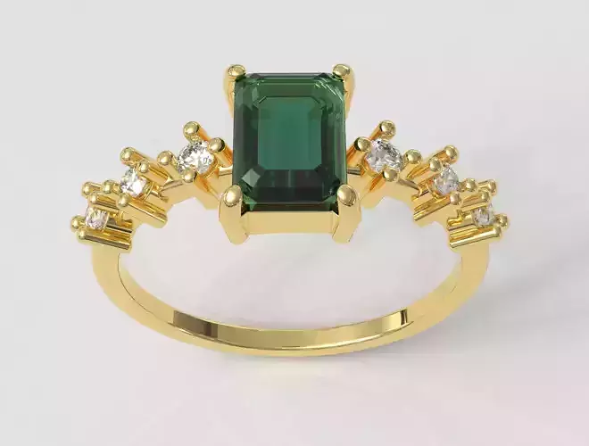 Emerald Gemstone Ring