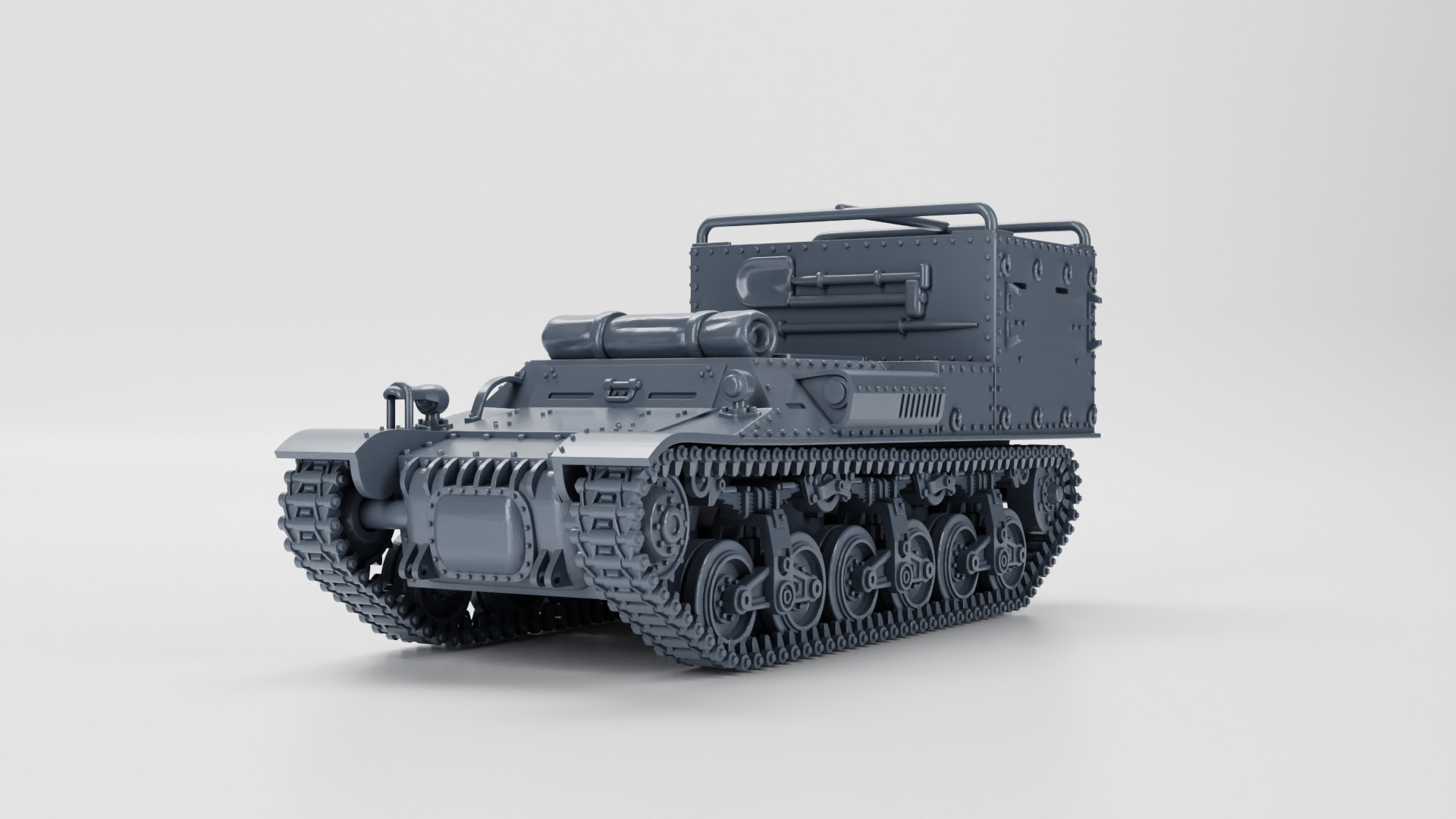 Beobachtungspanzer auf Lorraine Schlepper 3D print model_3