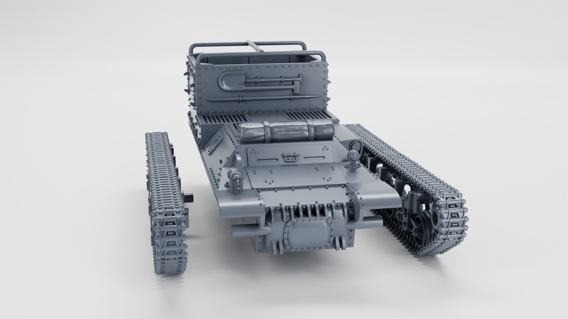 Beobachtungspanzer auf Lorraine Schlepper 3D print model_9