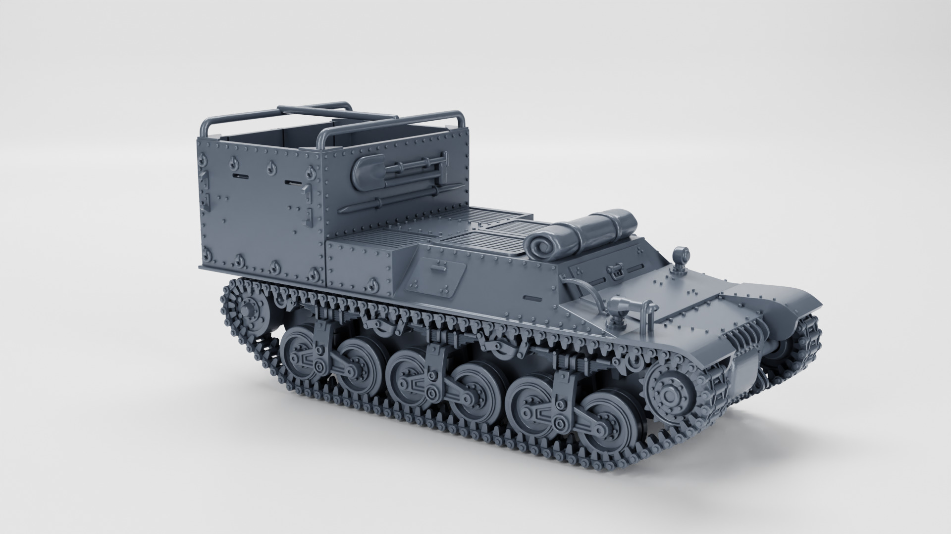 Beobachtungspanzer auf Lorraine Schlepper 3D print model_4