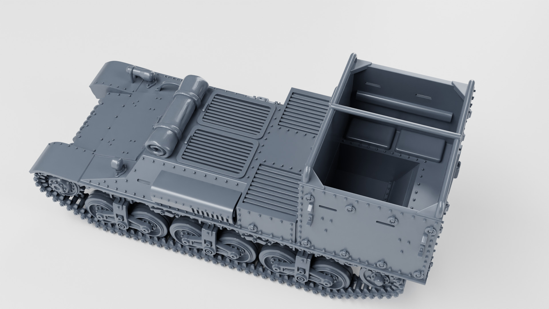 Beobachtungspanzer auf Lorraine Schlepper 3D print model_6