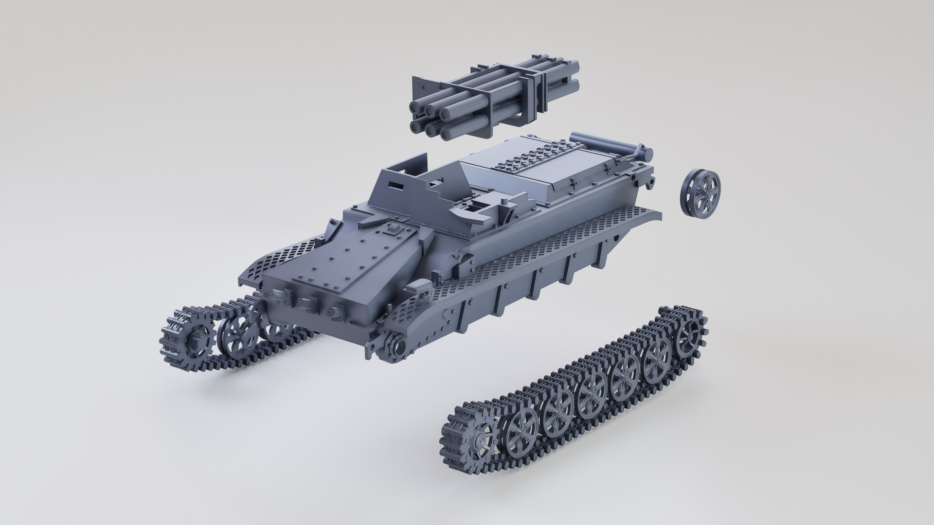 Borgward IV Panzerjager Wanze - Sd Kfz 301 3D print model_7