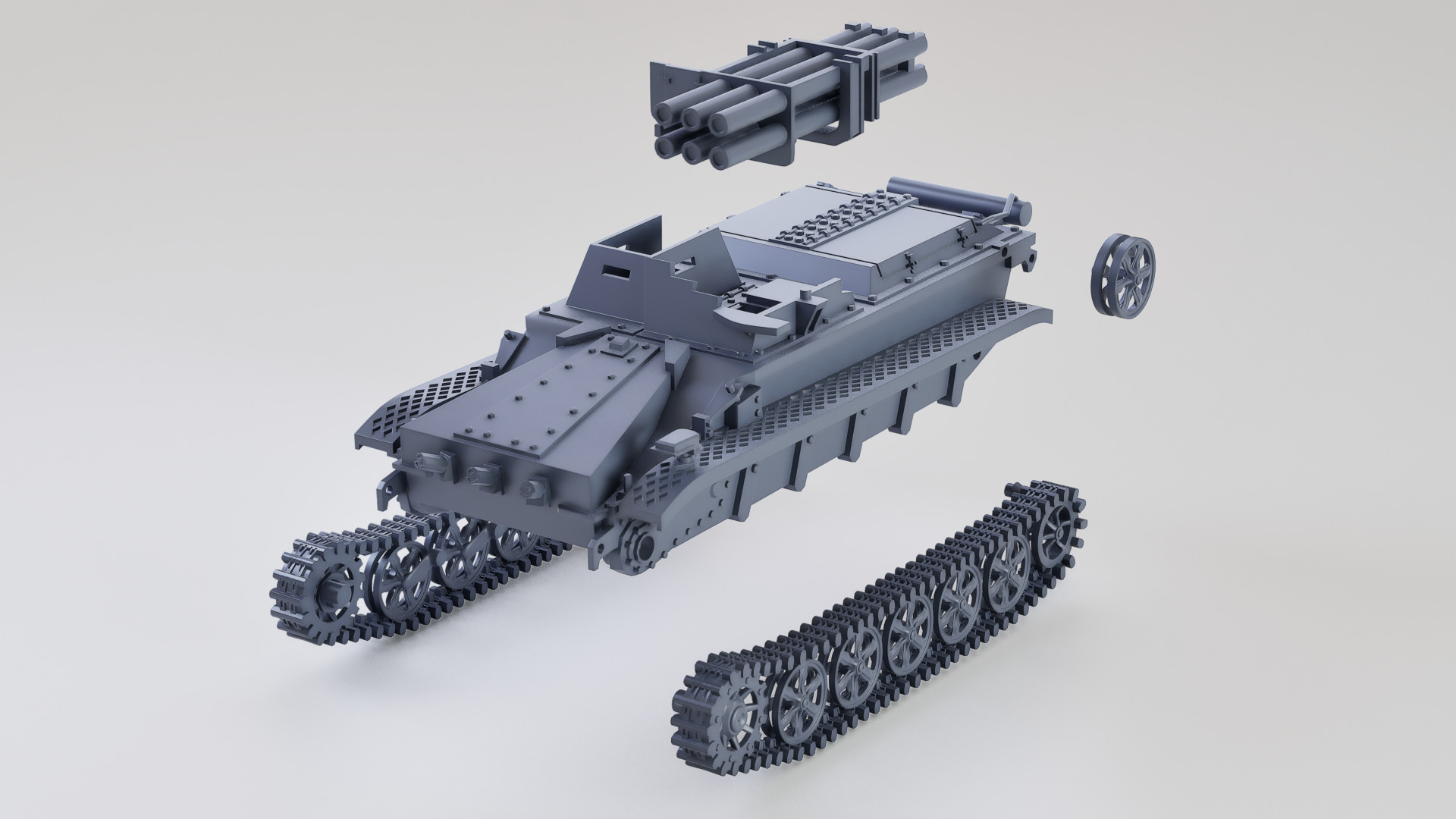 Borgward IV Panzerjager Wanze - Sd Kfz 301 3D print model_8