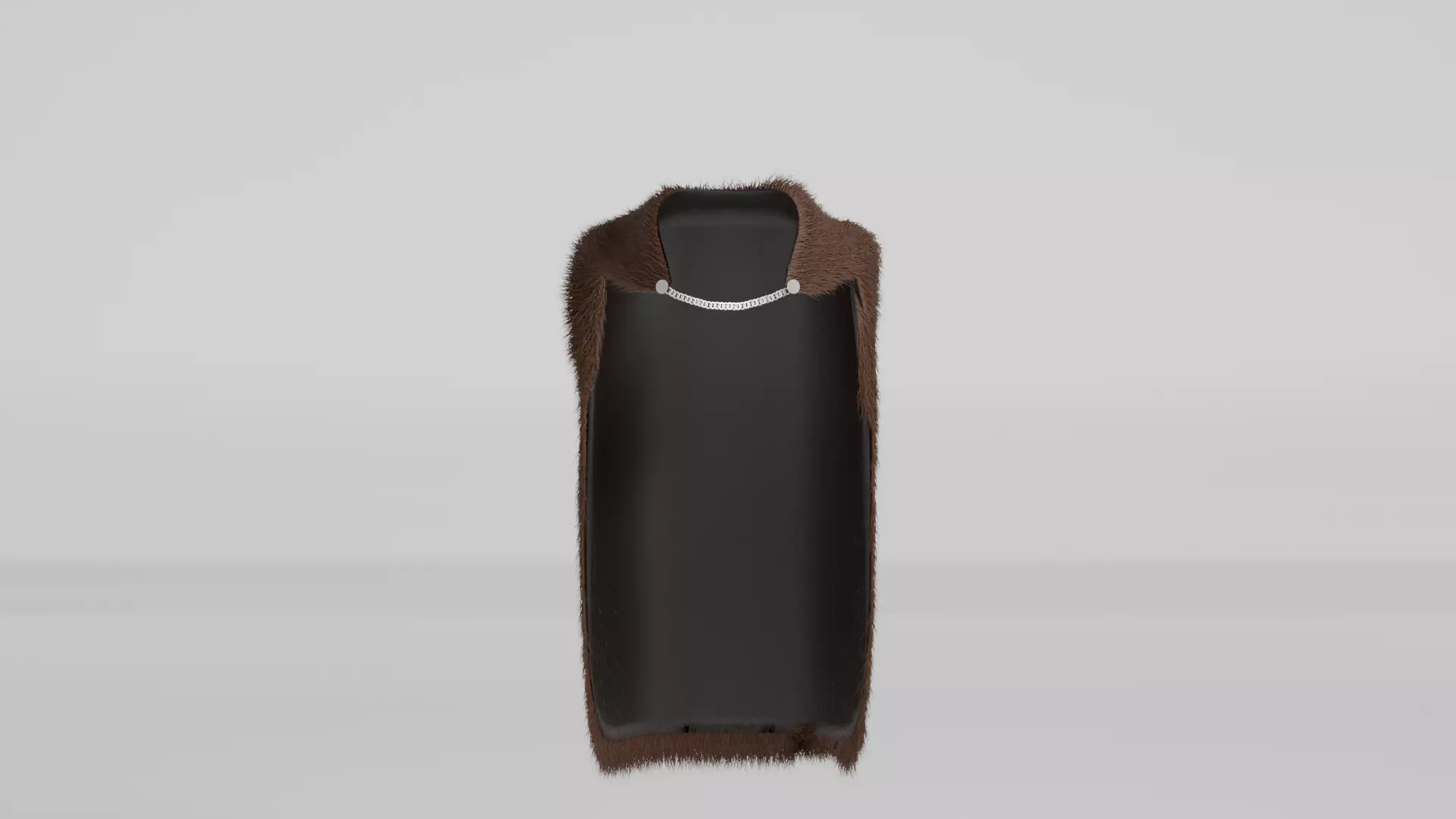 Fur Cloak Low-poly 3D model_0