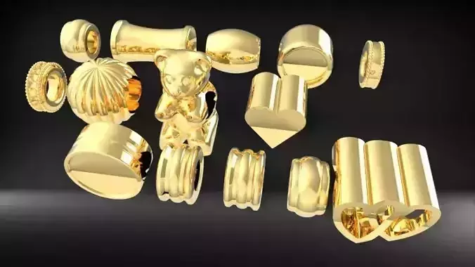 Various Collection Bead For Charm Bracelet 3D print model