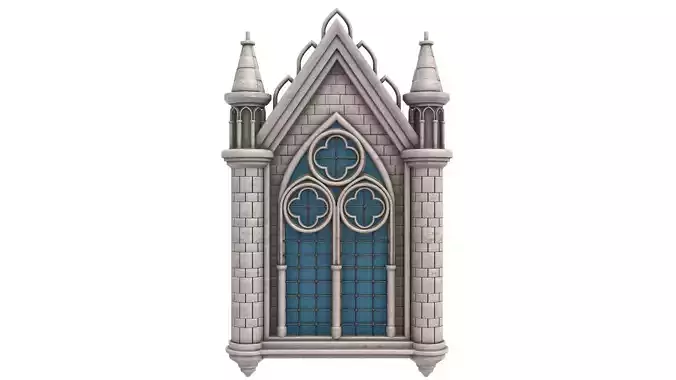 Gothic Window 3D model