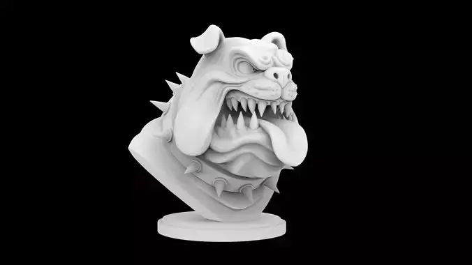 Bulldog Beast 3D Print Model Fierce