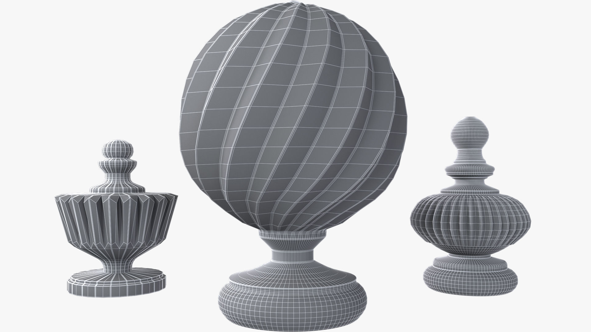 3D Finials 3D model_7