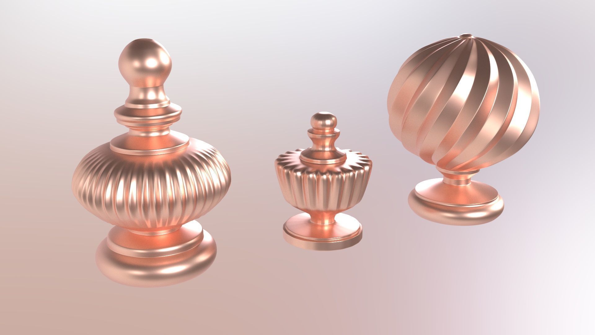 3D Finials 3D model_1