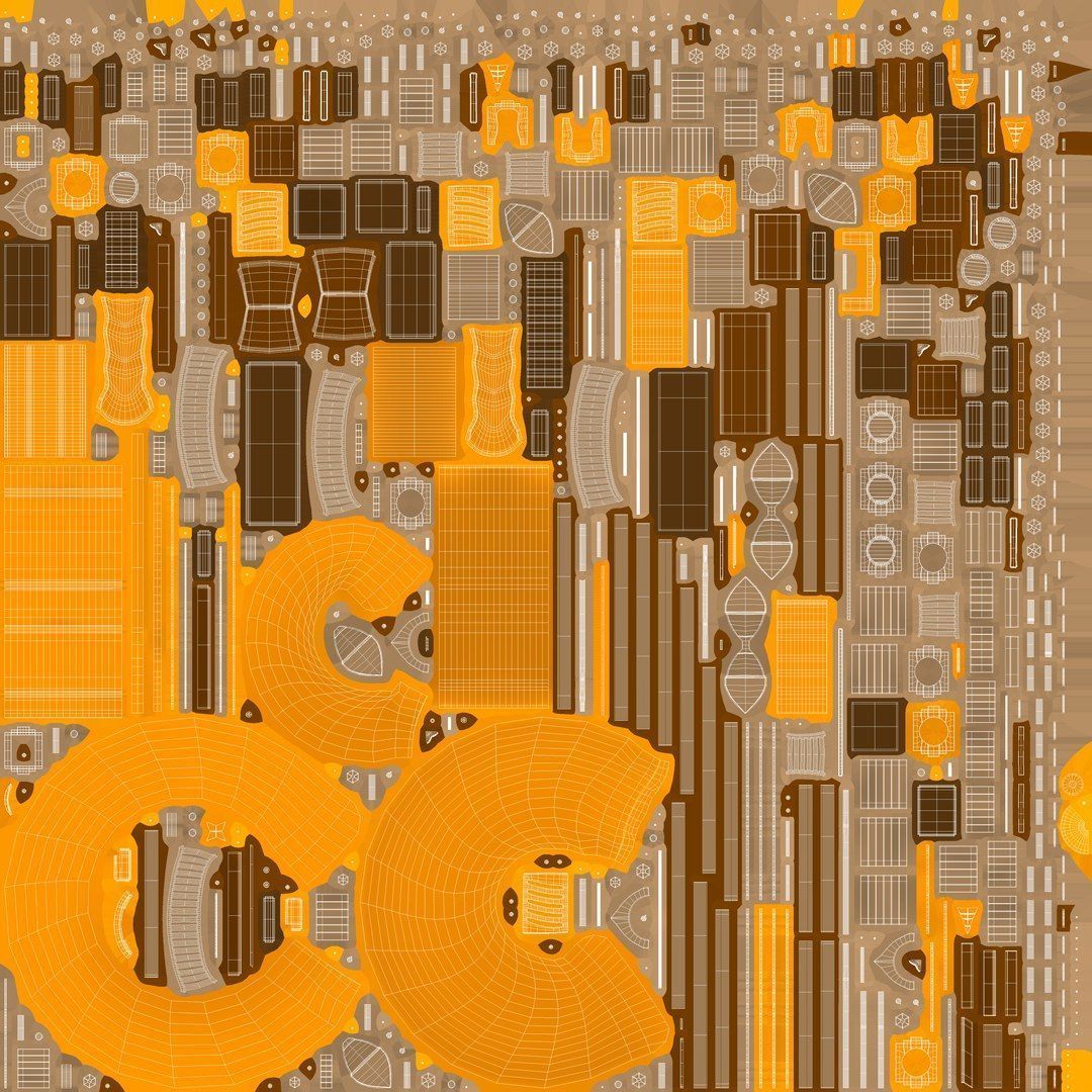 Playground for Children Low-poly 3D model_12