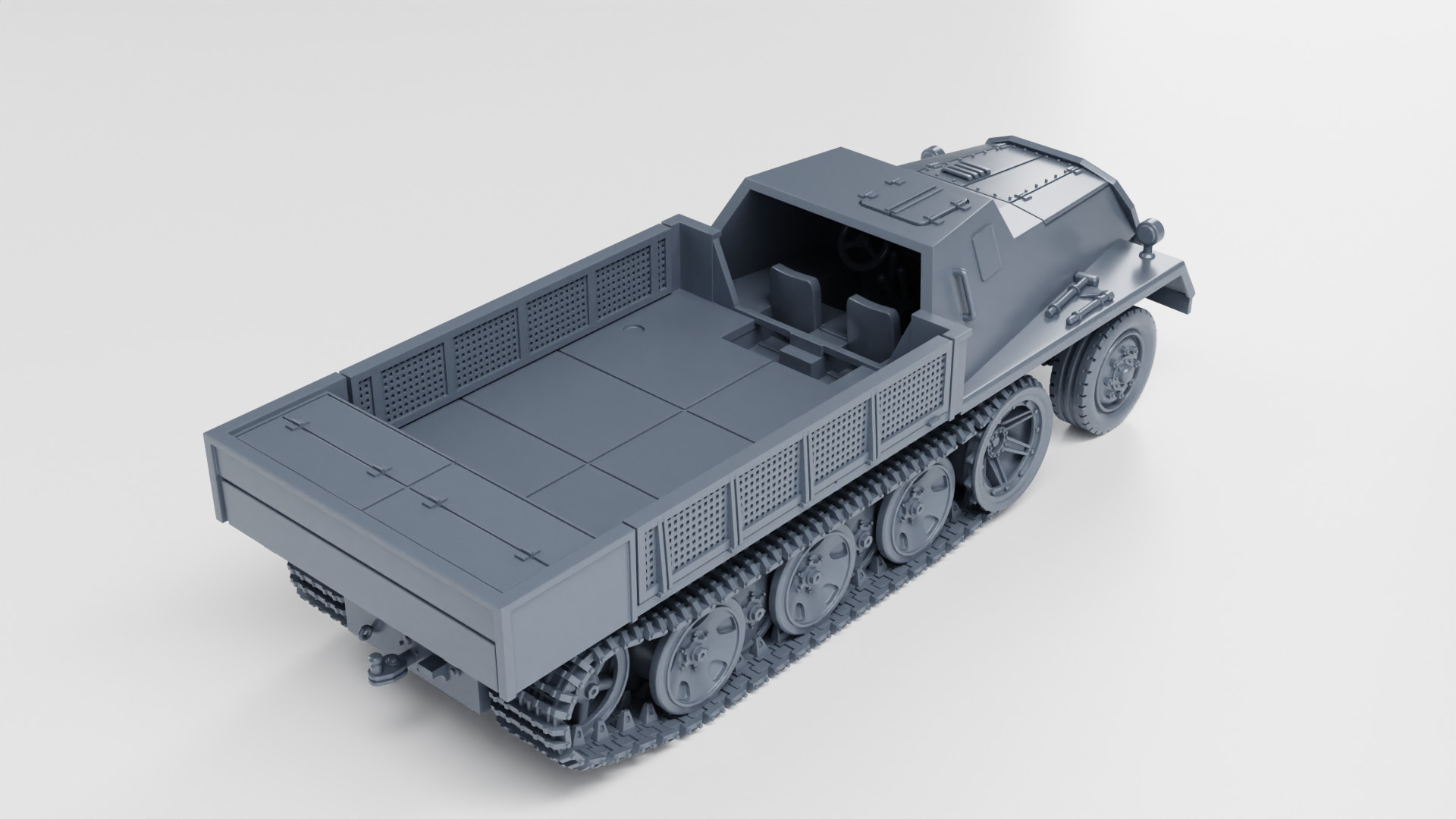 Schwerer Wehrmachtschlepper armored - SWS 3D print model_1