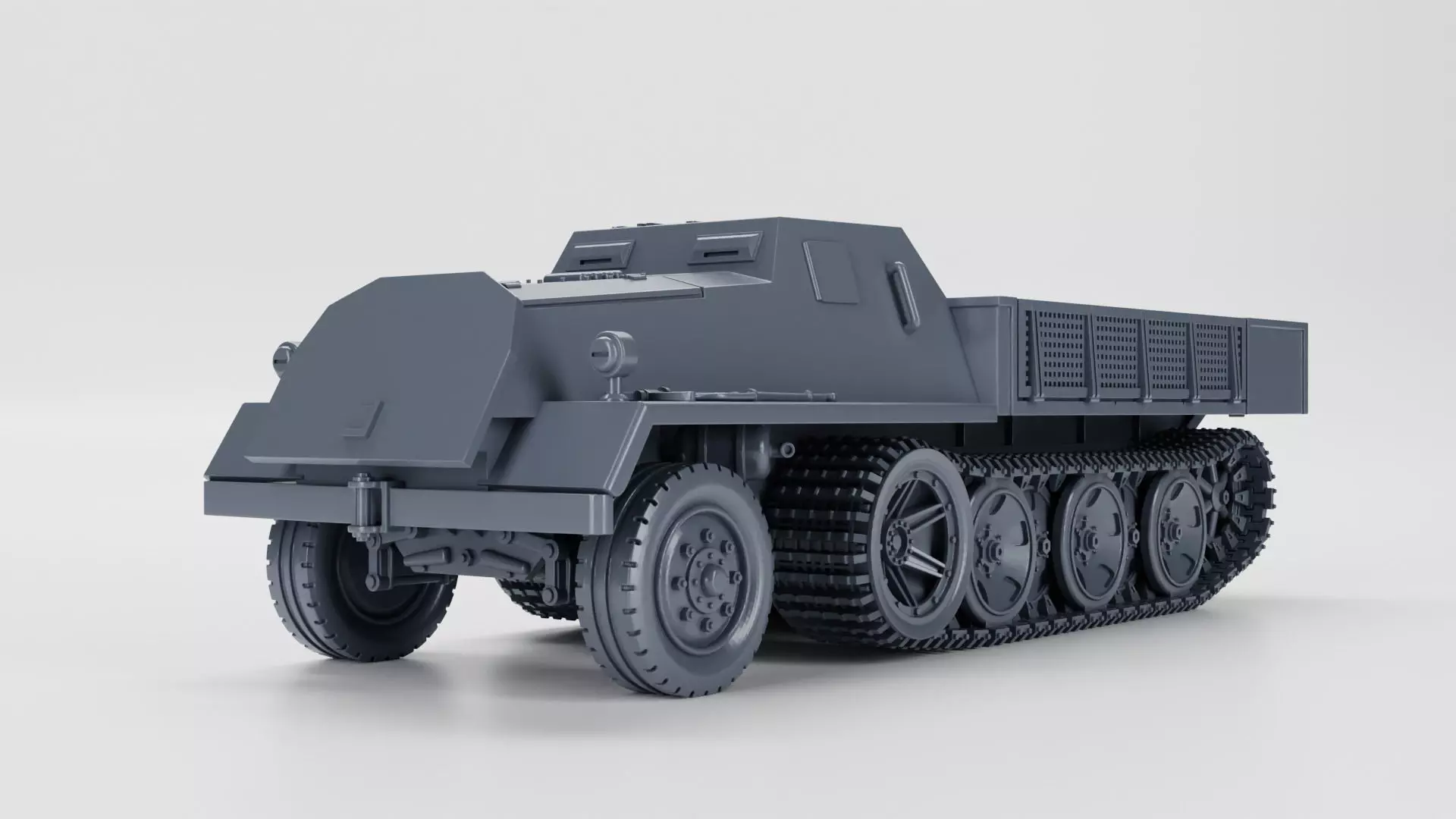 Schwerer Wehrmachtschlepper armored - SWS 3D print model_0