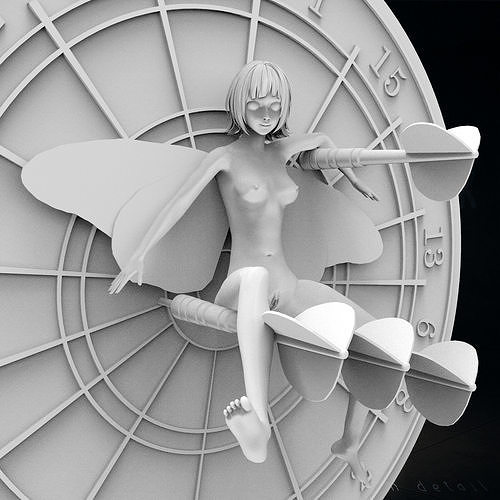 The fairy also loves playing darts 3D print model