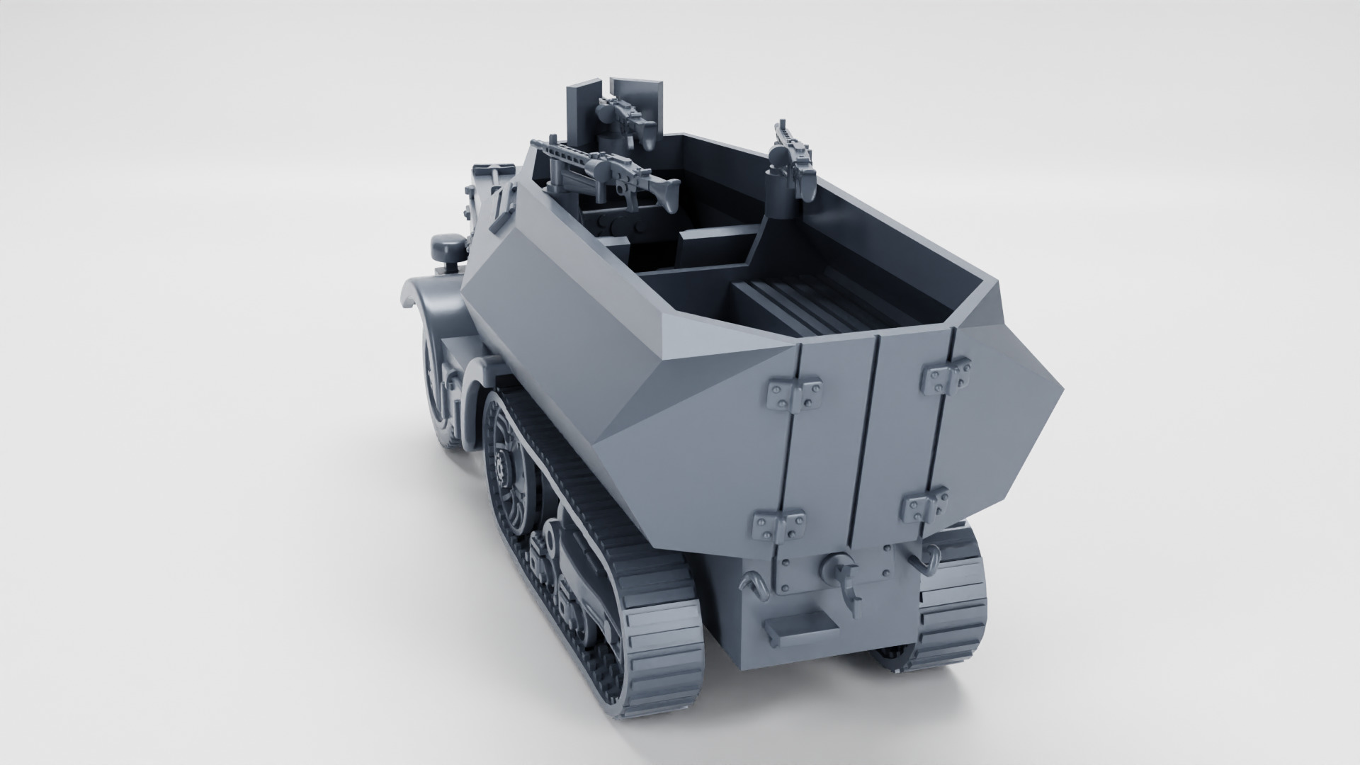 Unic 304 Schutzenpanzer Wagen 3D print model_3