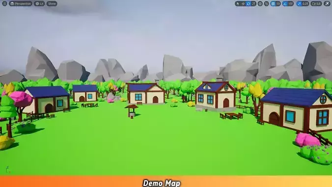 Stylized Low Poly Village - Environment Pack