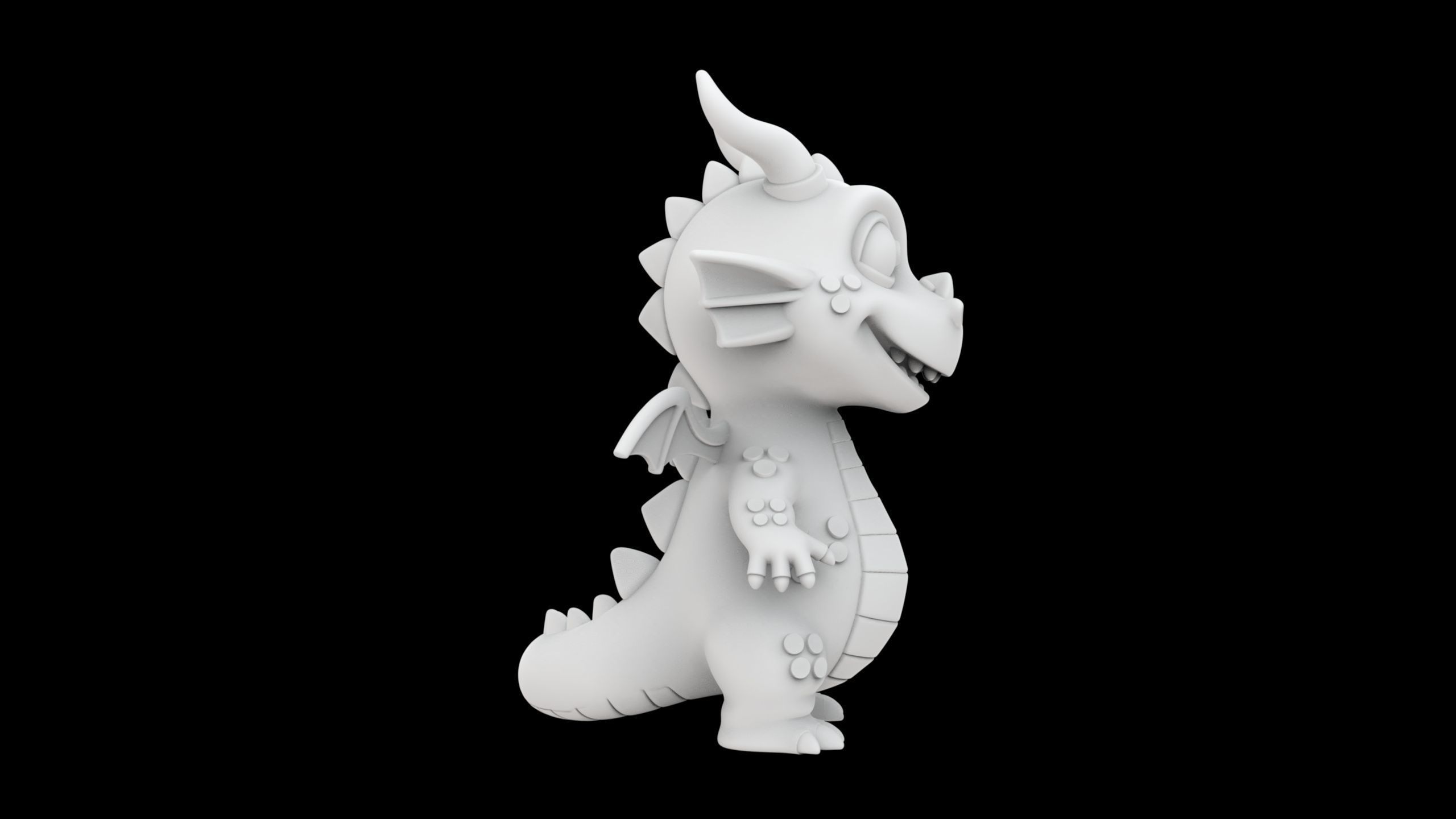 Cute Dragon 3D Print Model 3D print model_6