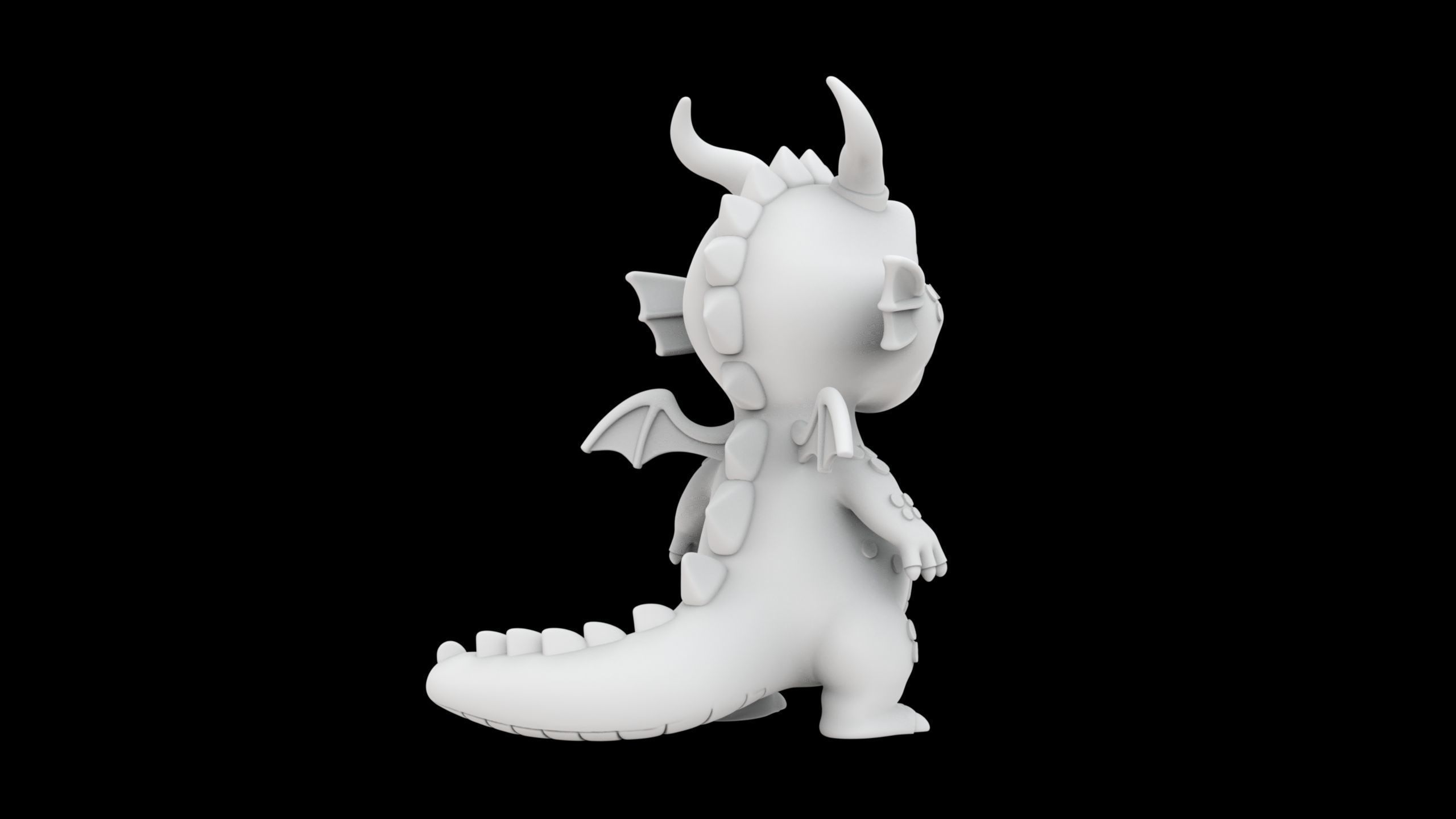 Cute Dragon 3D Print Model 3D print model_5