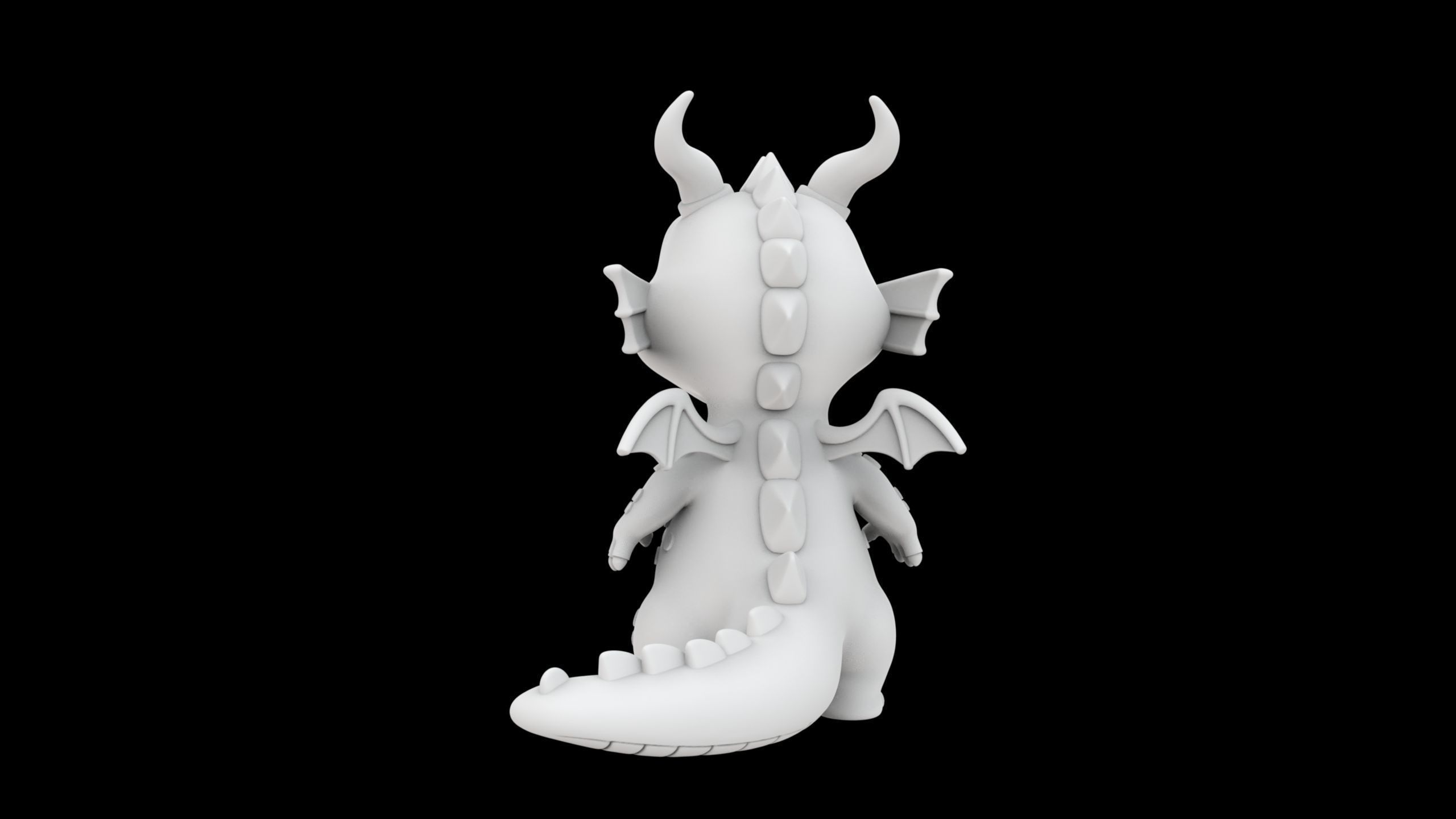 Cute Dragon 3D Print Model 3D print model_4