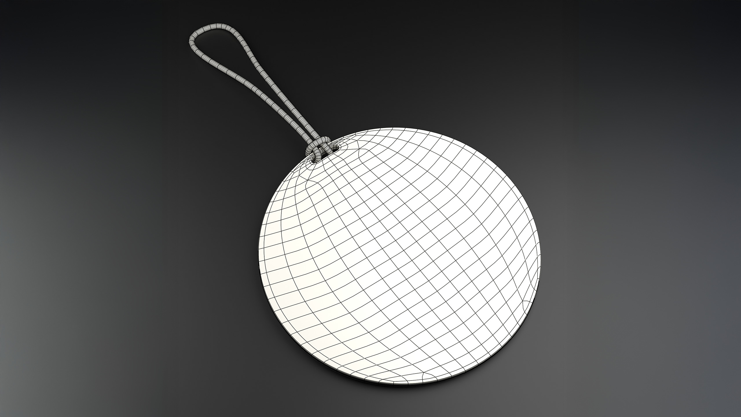 Luggage tag Low-poly 3D model_15