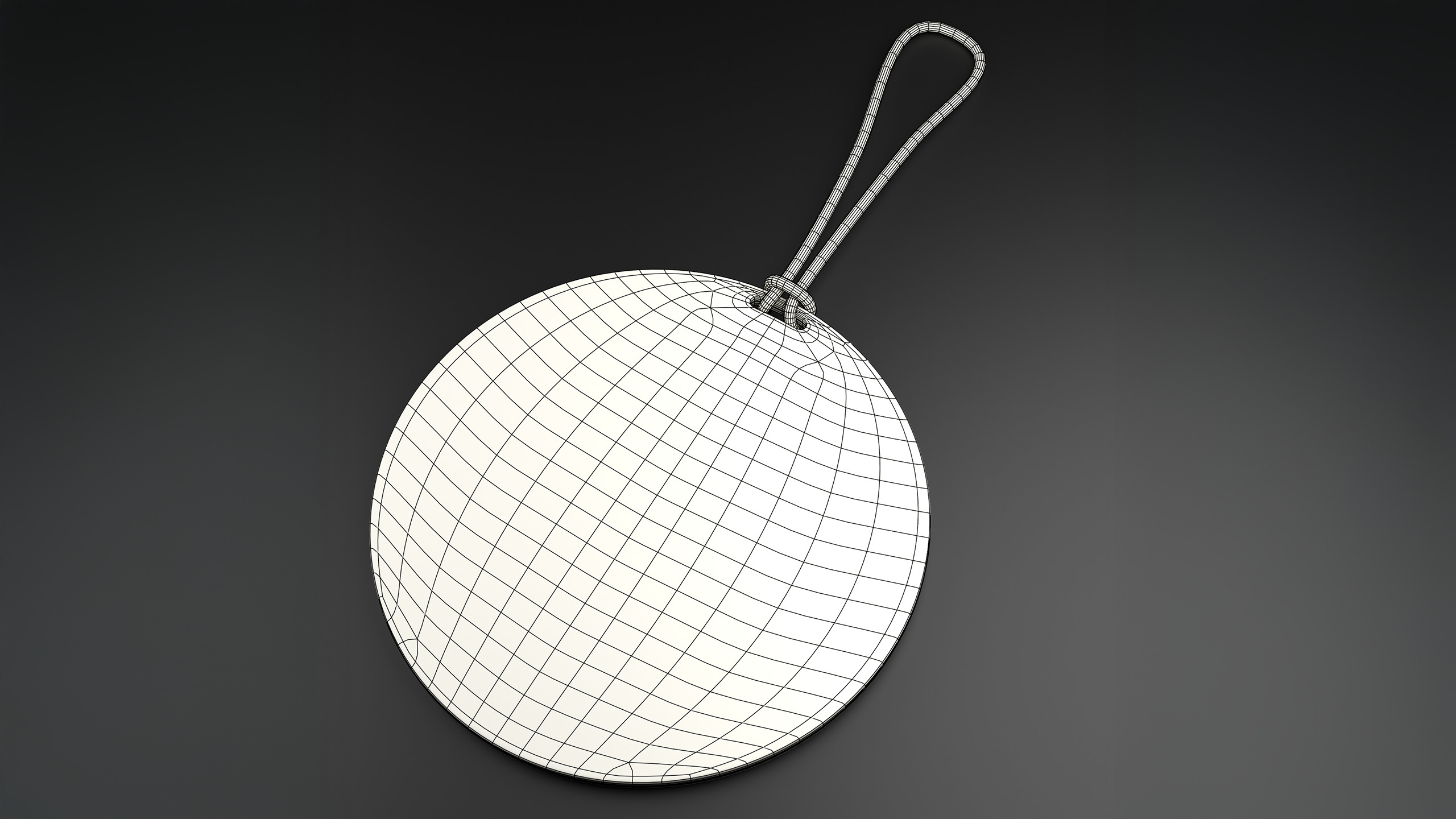 Luggage tag Low-poly 3D model_16