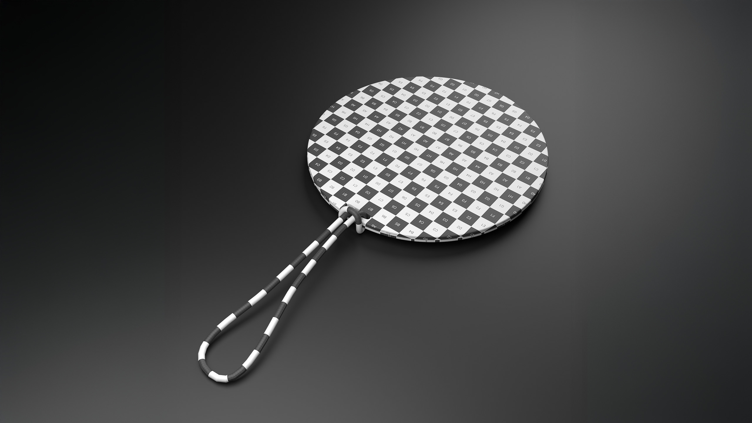 Luggage tag Low-poly 3D model_13