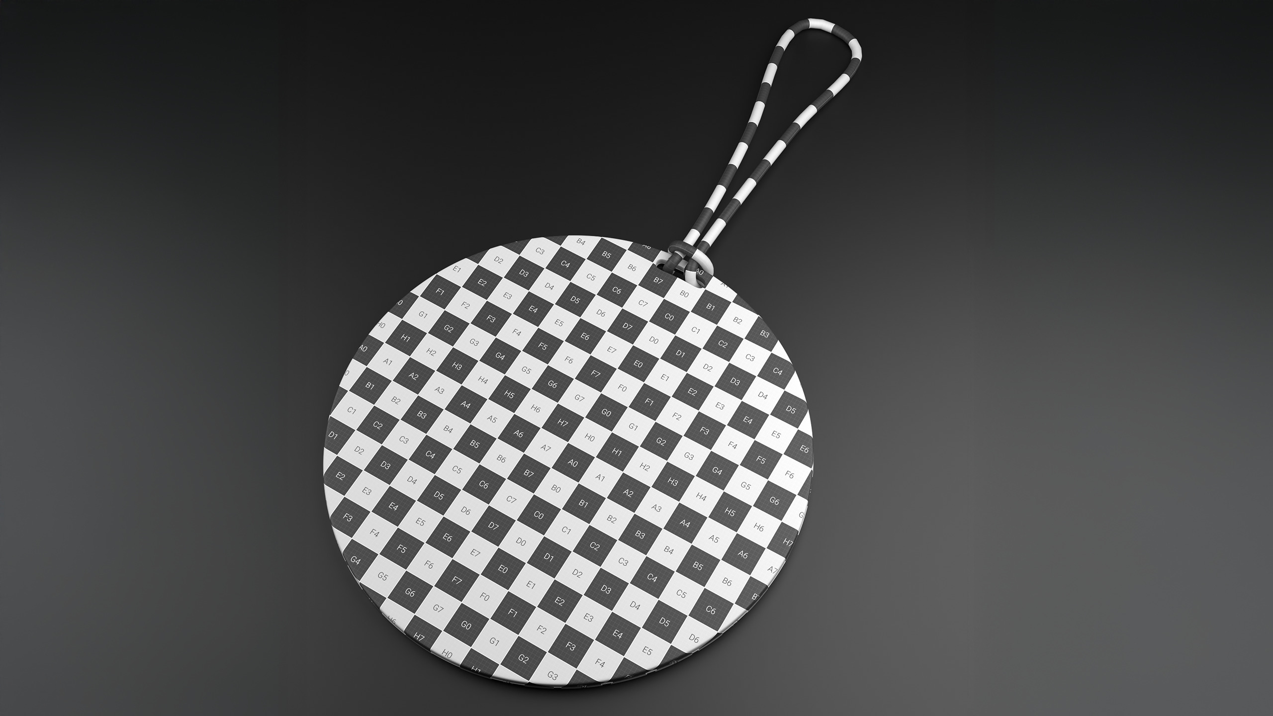 Luggage tag Low-poly 3D model_11