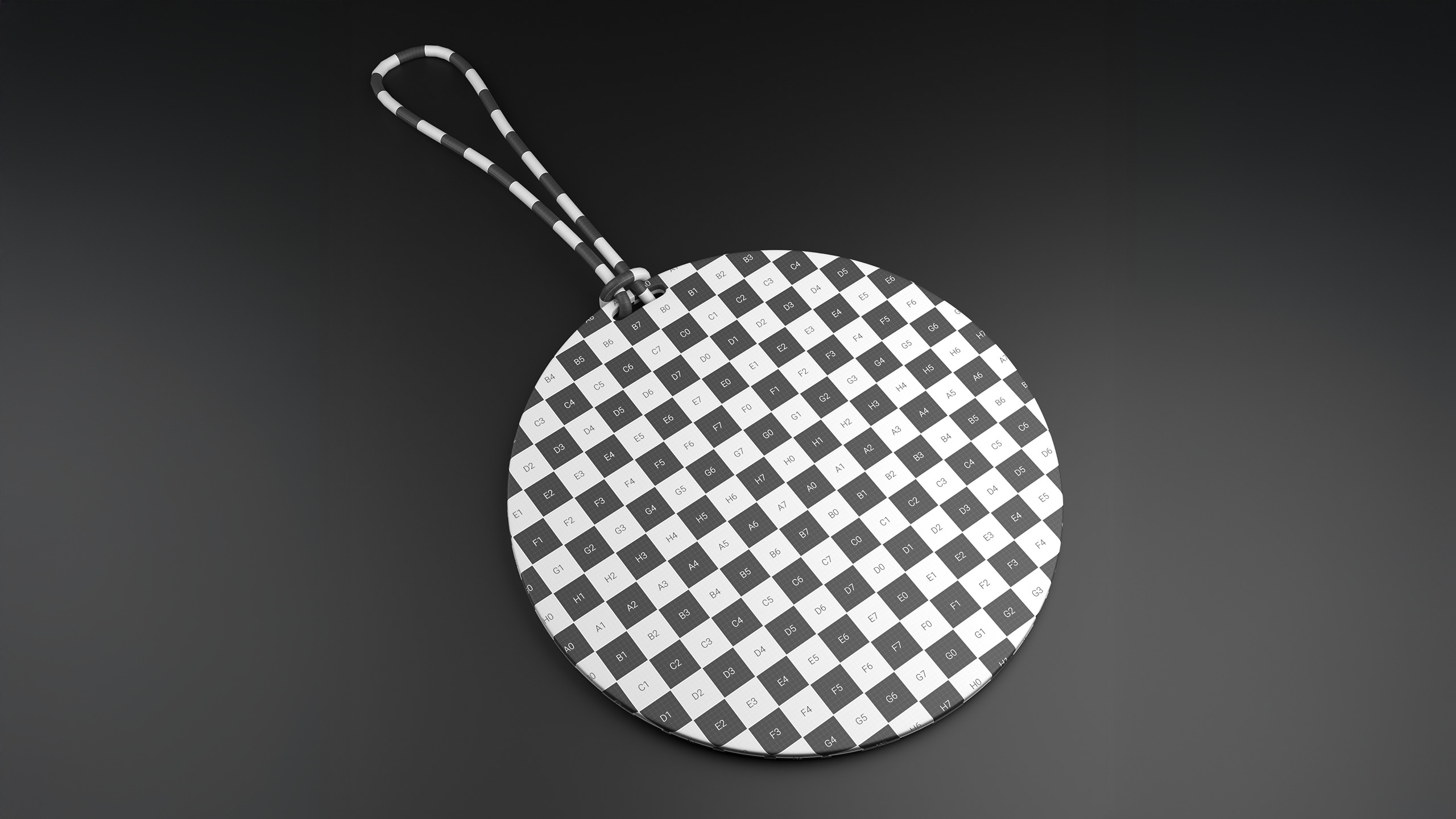Luggage tag Low-poly 3D model_10
