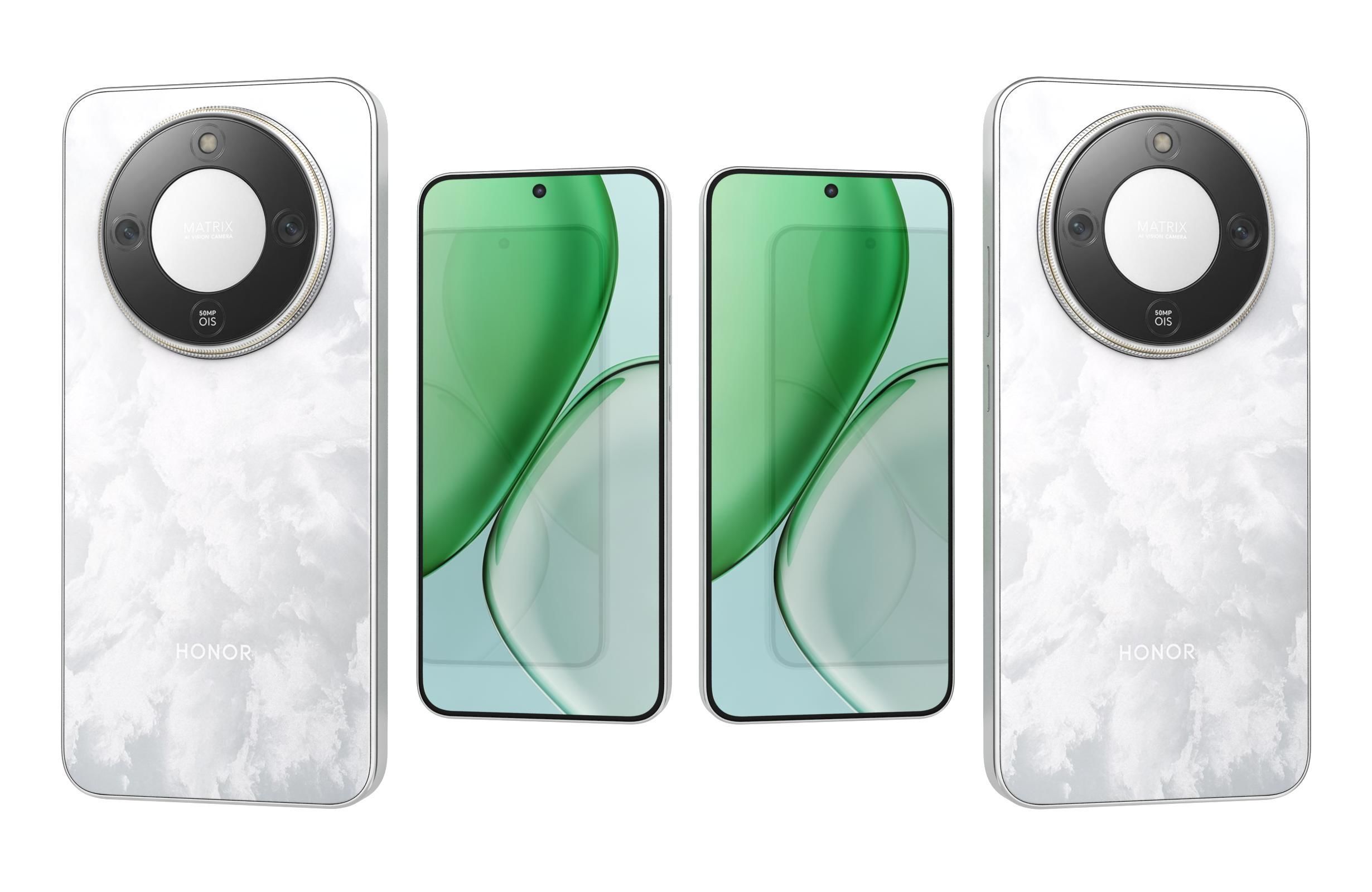 Honor X70 White 3D model_3