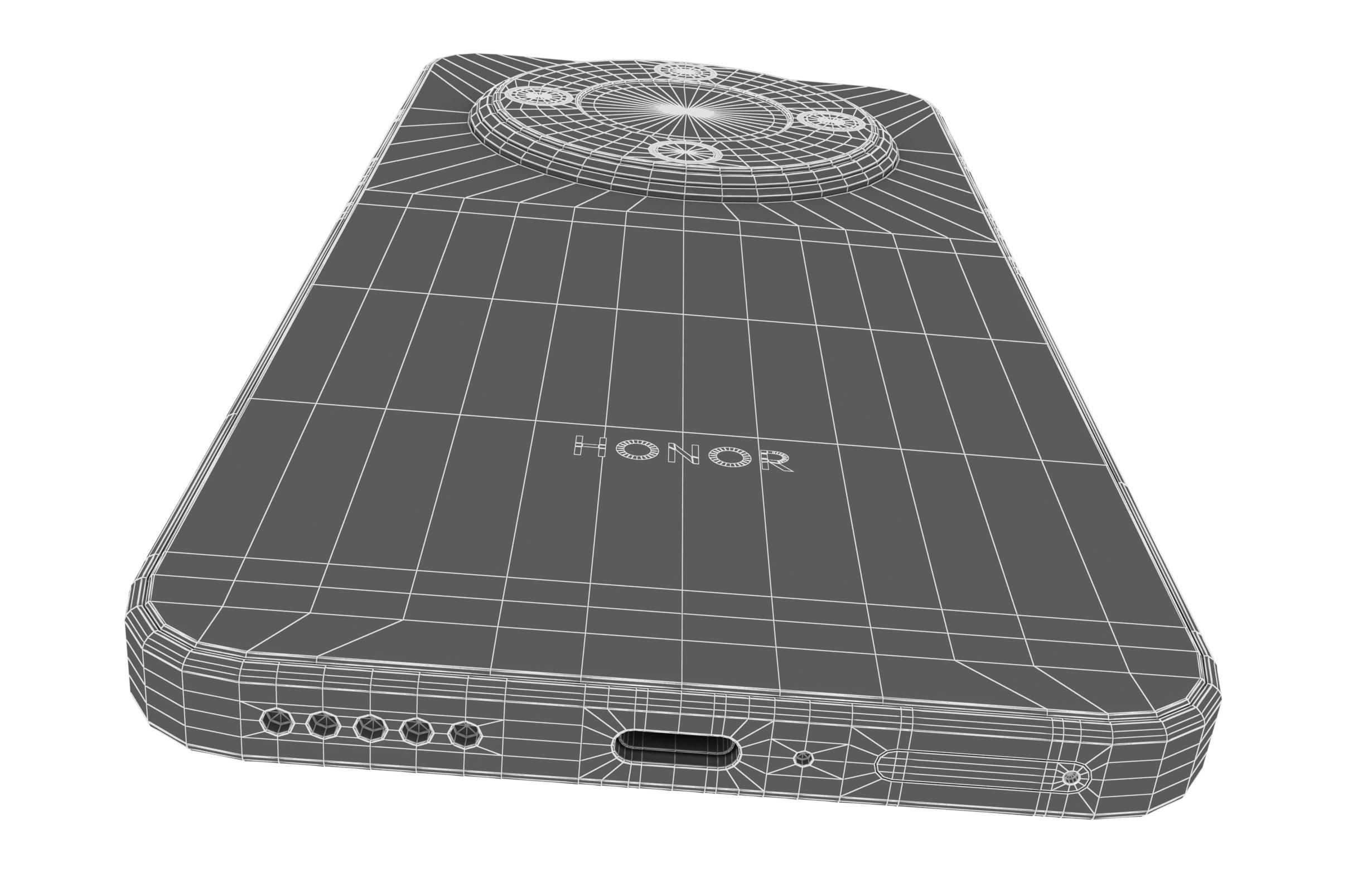 Honor X70 White 3D model_21