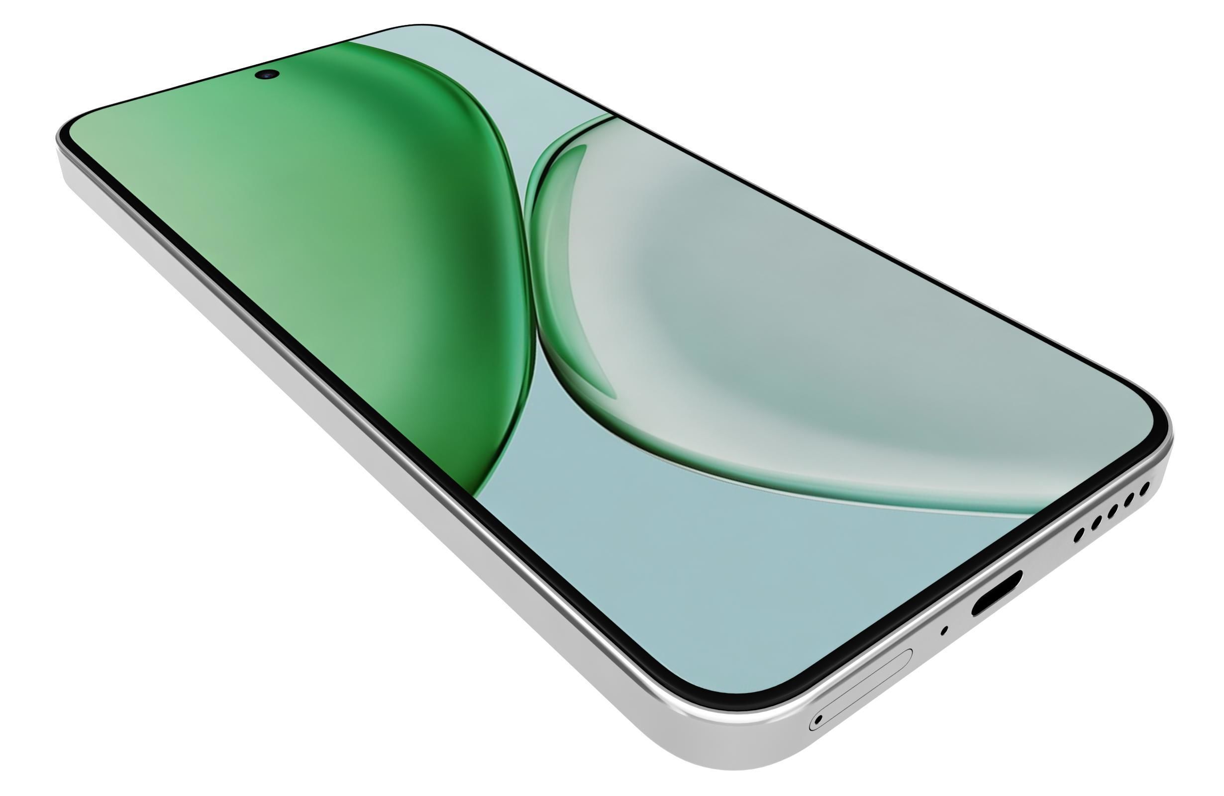 Honor X70 White 3D model_12