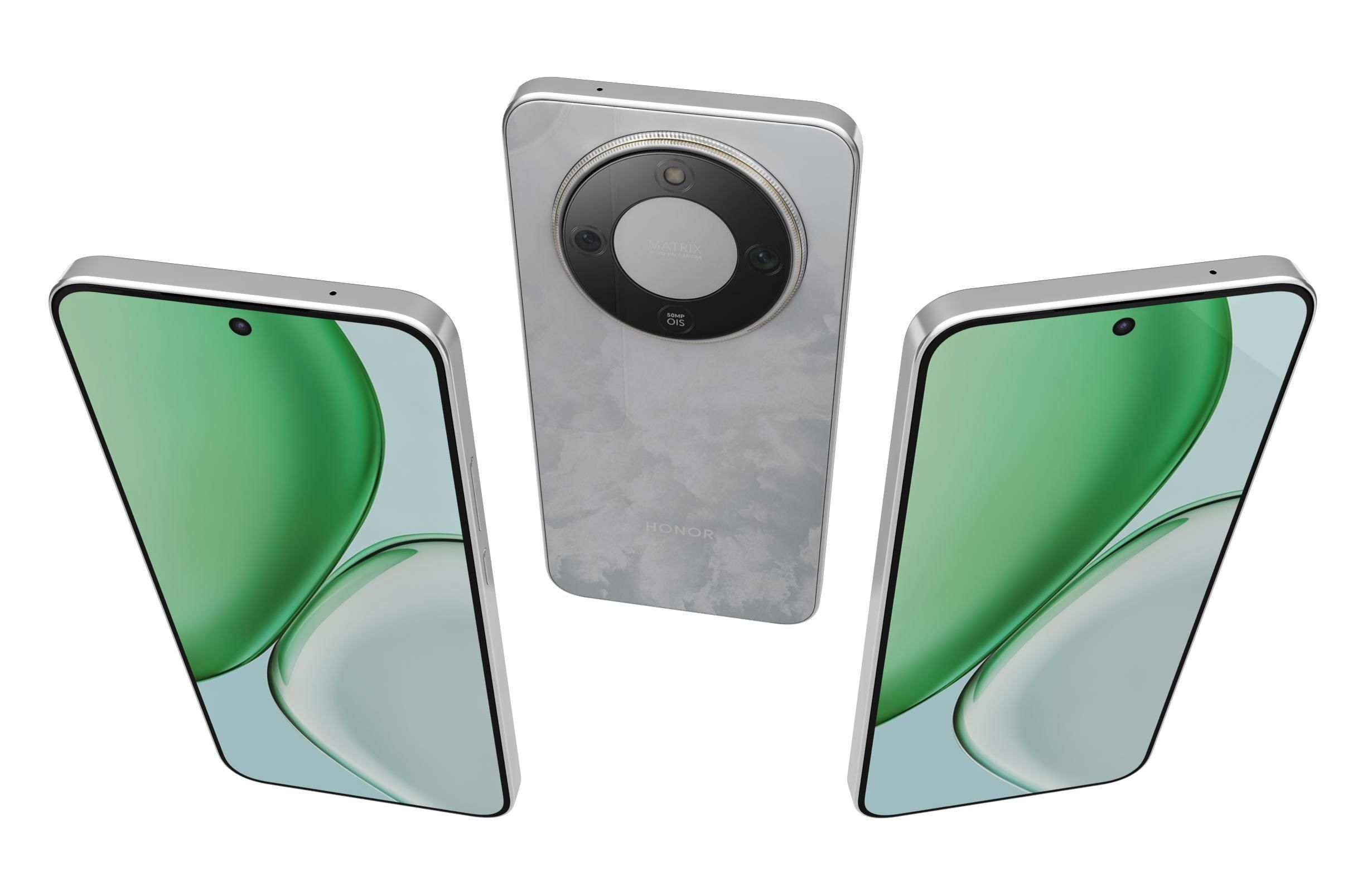 Honor X70 White 3D model_1