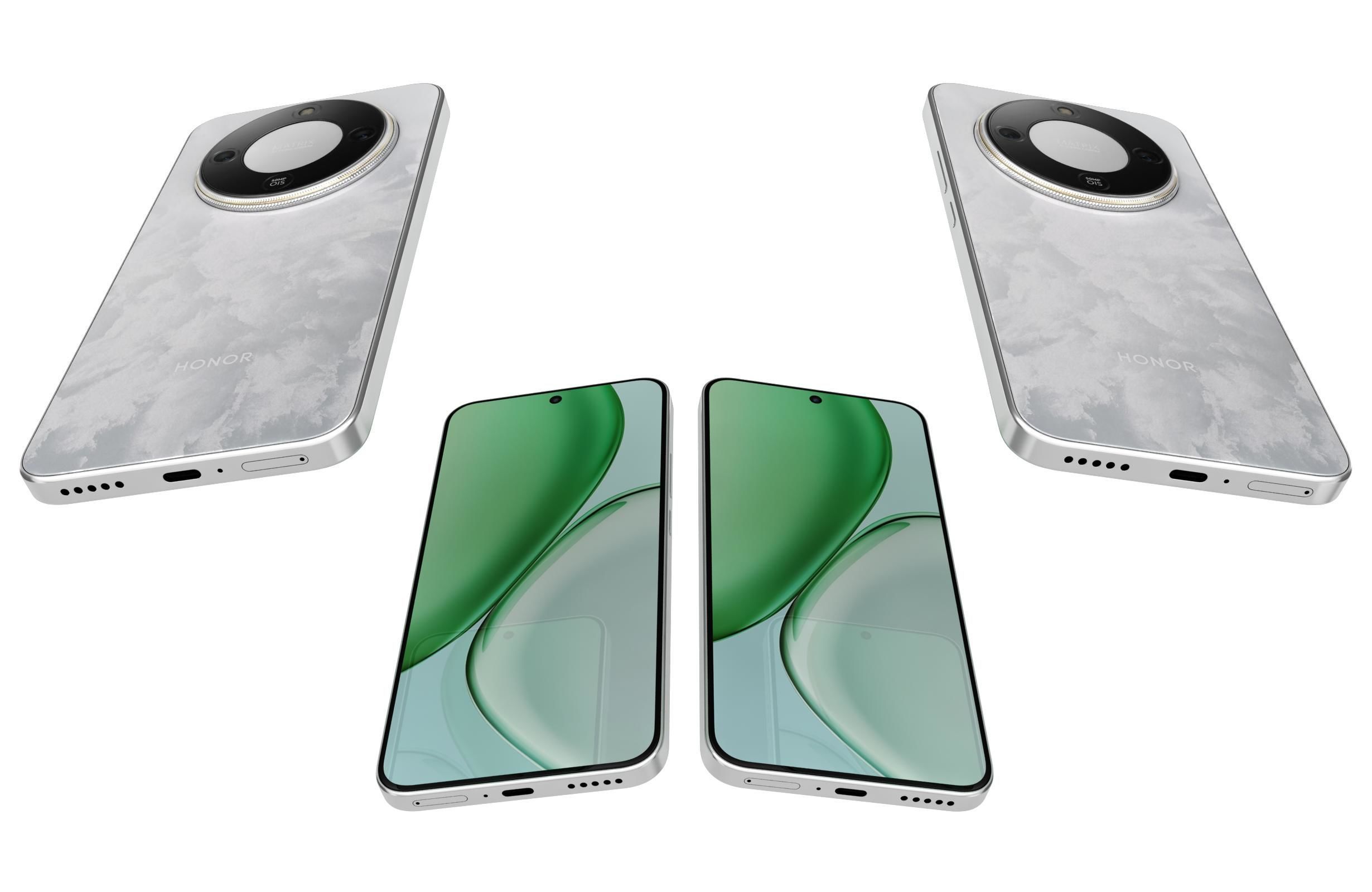 Honor X70 White 3D model_5