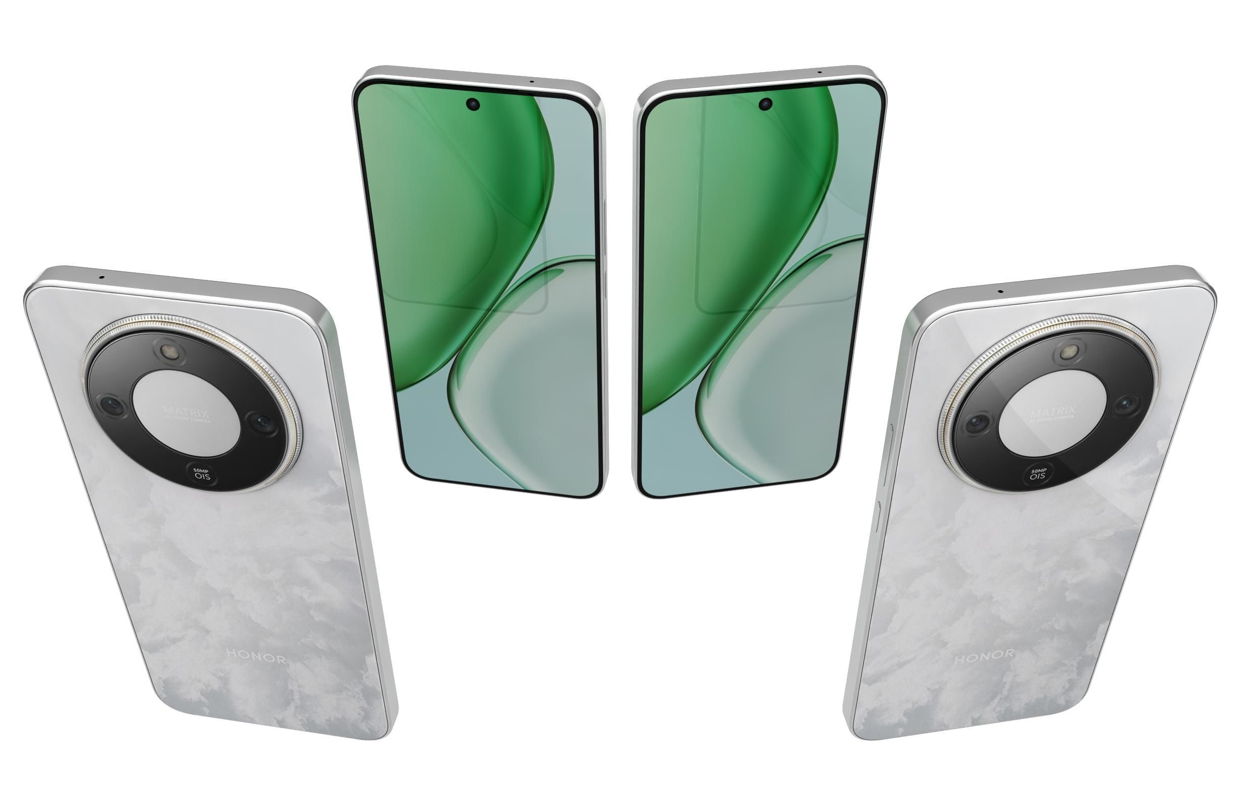 Honor X70 White 3D model_4