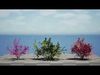 Vibrant Floral Tree Collection Low-poly 3D model_1