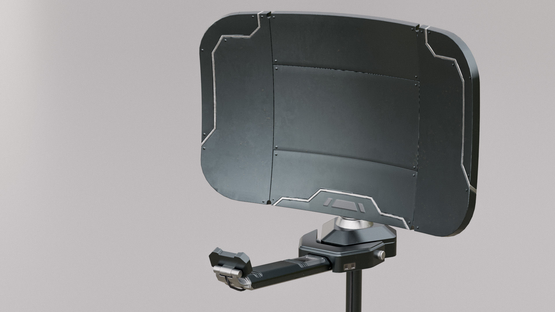 Sci-Fi Communication Equipment Game Pack Low-poly 3D model_15