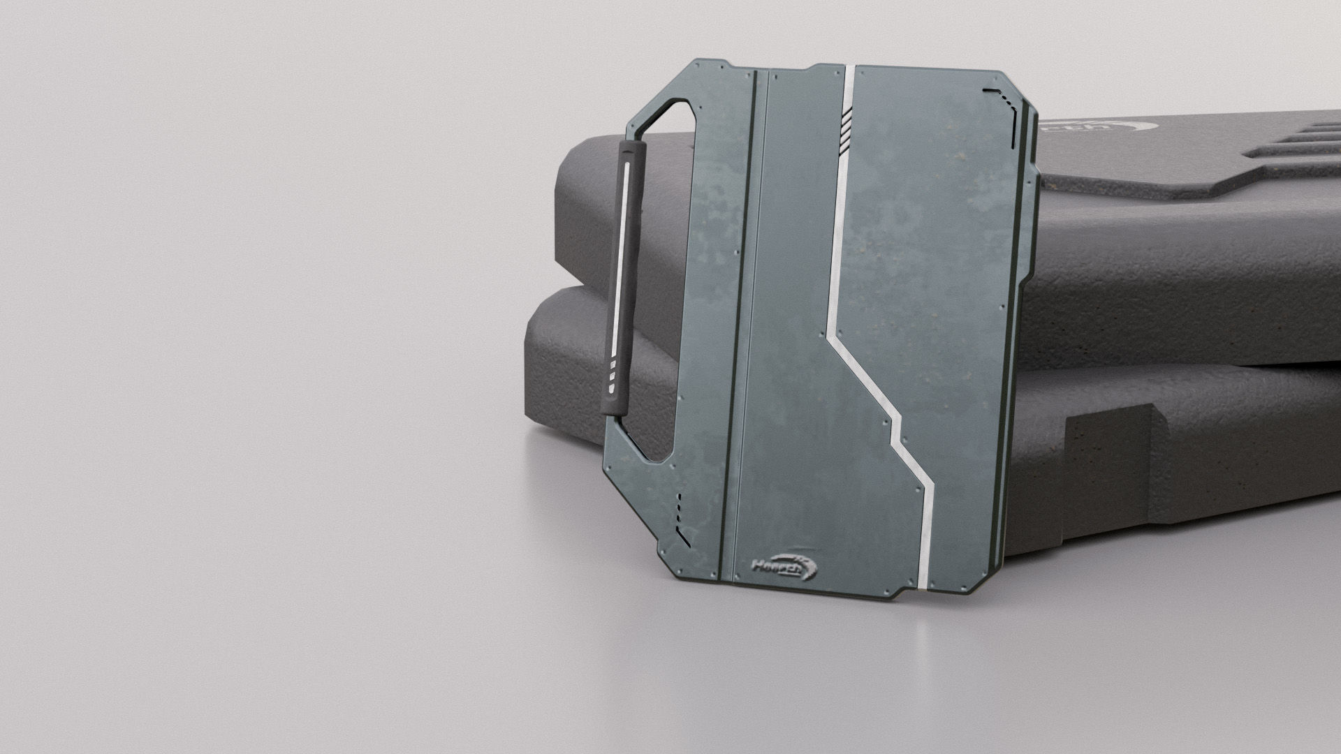 Sci-Fi Communication Equipment Game Pack Low-poly 3D model_11