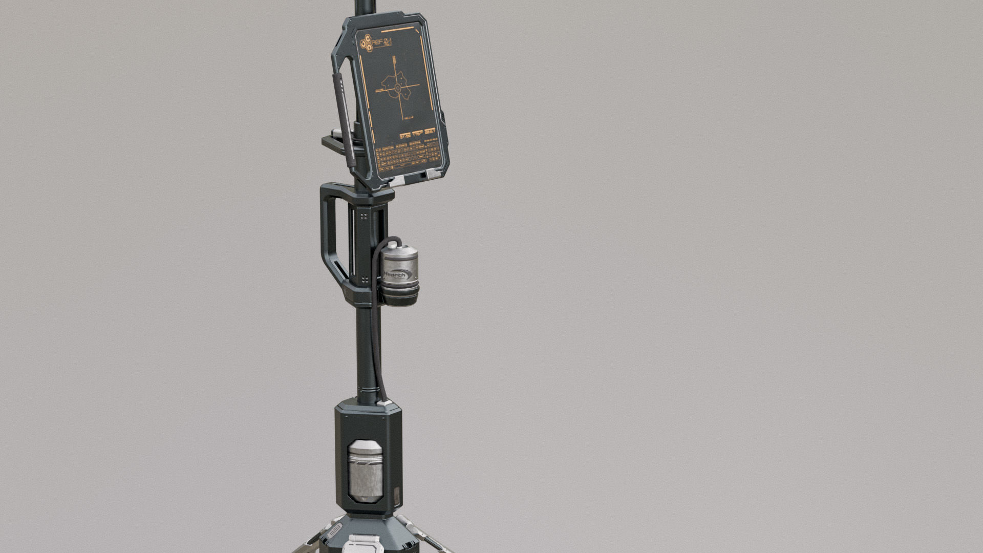Sci-Fi Communication Equipment Game Pack Low-poly 3D model_18