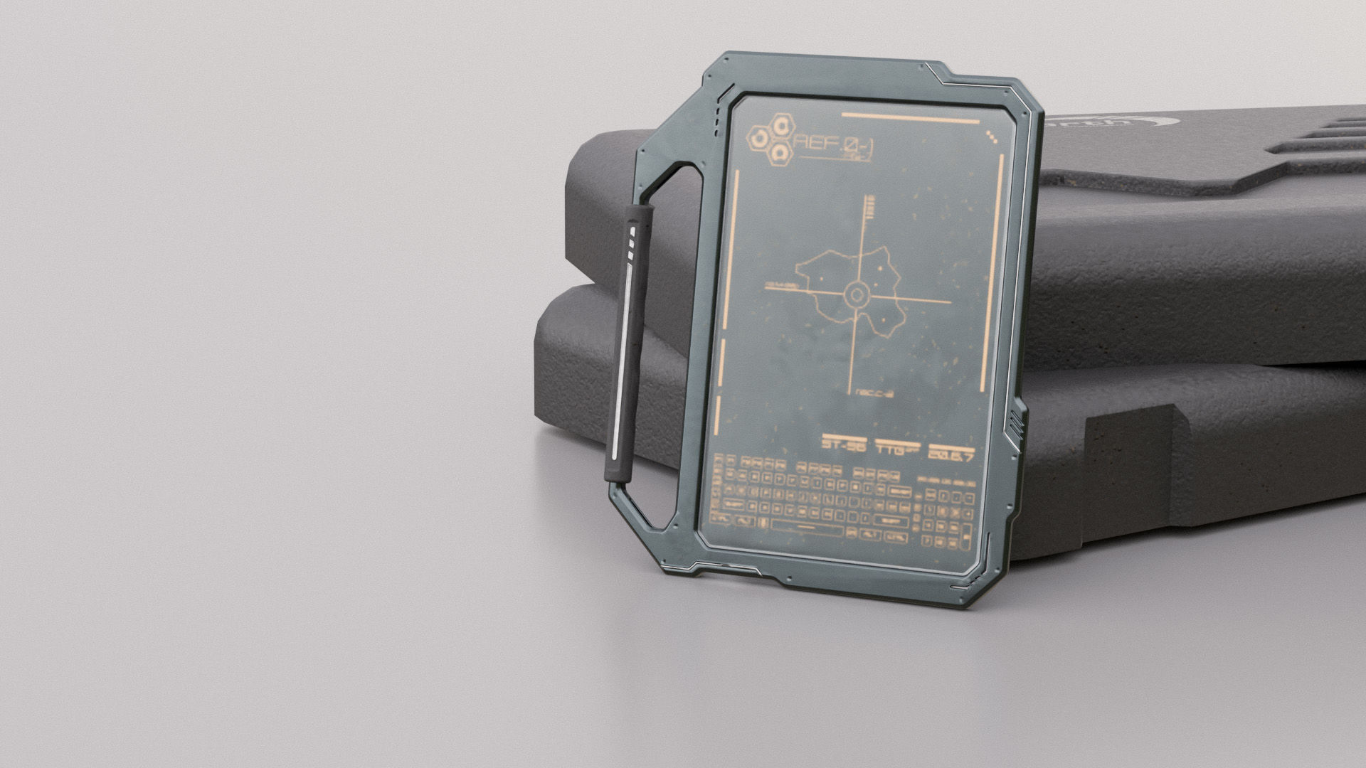 Sci-Fi Communication Equipment Game Pack Low-poly 3D model_10