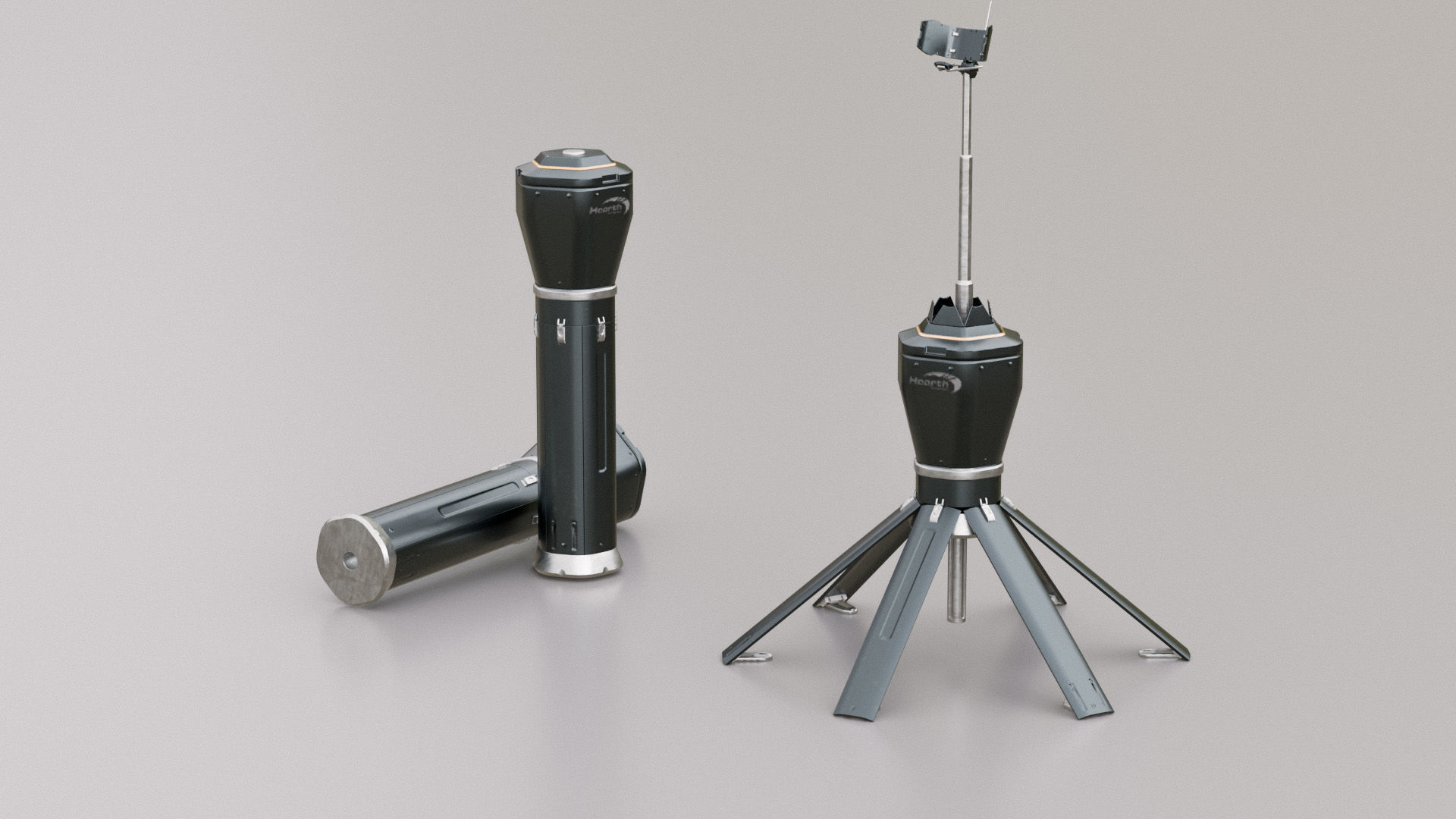 Sci-Fi Communication Equipment Game Pack Low-poly 3D model_7